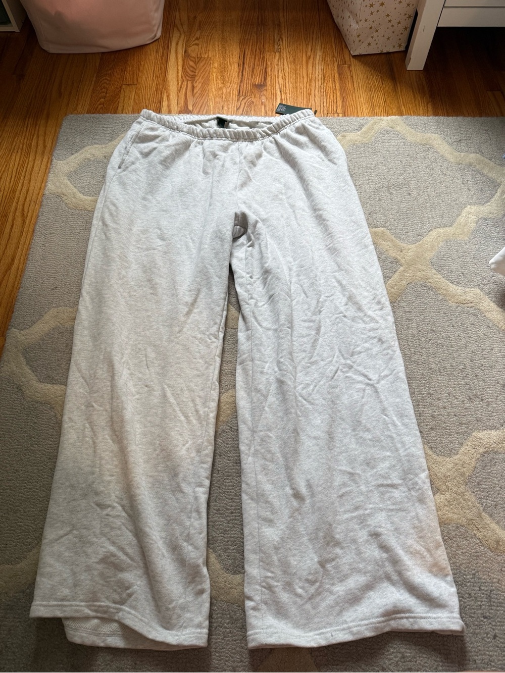 Target Light Gray Wide-Leg Lounge Pants